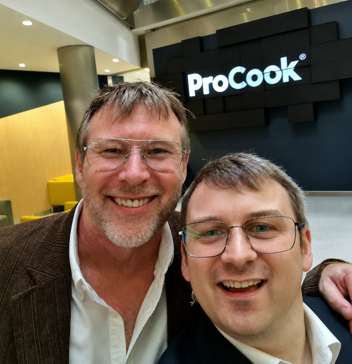 Richard and Daniel at ProCook IPO, London Stock Exchange
